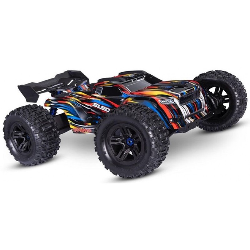 Traxxas Sledge 1/8 4X4 Monster Truck RTR, w/ Belted Tires, Blue