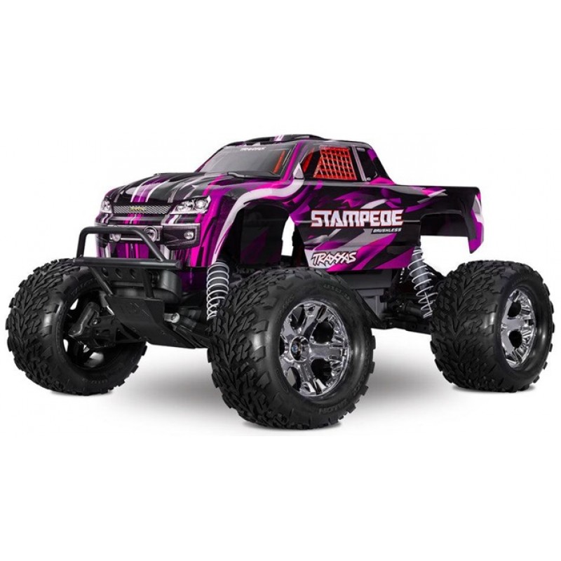 Traxxas Stampede BL-2S HD 1/10 2WD Monster Truck RTR, Pink