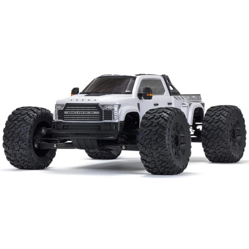 ARRMA Big Rock 6S BLX 1/7 4X4 Monster Truck RTR, White