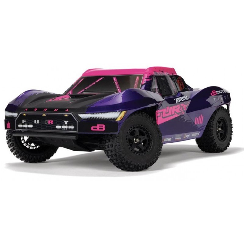 ARRMA Fury BLX 1/10 2WD Short Course Truck RTR, Purple