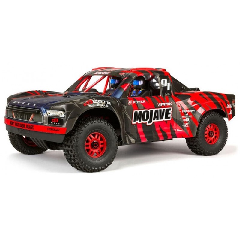 ARRMA Mojave V2 6S BLX 1/7 4X4 Desert Truck RTR, Red