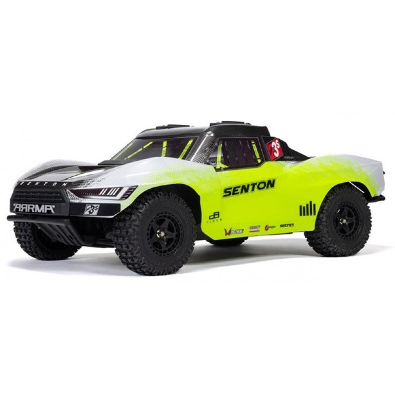 ARRMA Senton 4X4 BLX 1/10 Short Course Truck RTR, Yellow