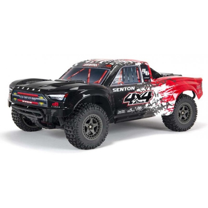 ARRMA Senton V3 3S Brushless 1/10 4X4 Short Course Truck RTR, Red