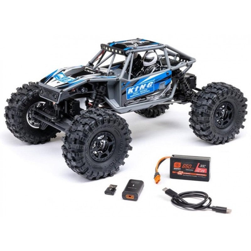 Axial UTB18 Capra 4WS 1/18 4X4 Trail Buggy RTR, Blue