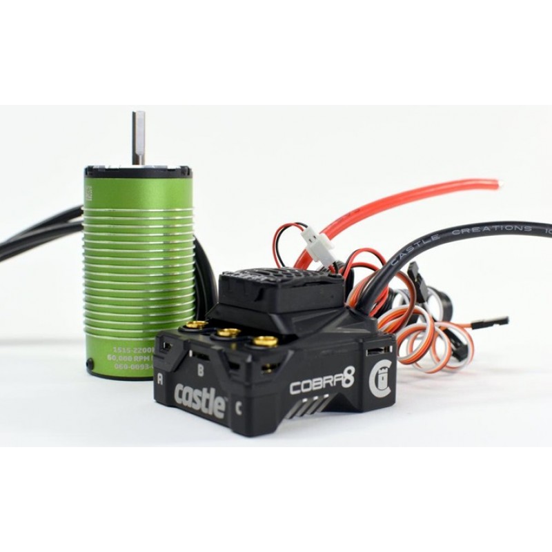 Castle Creations Cobra 8 25.2V Brushless ESC & 1515-2200kV Motor