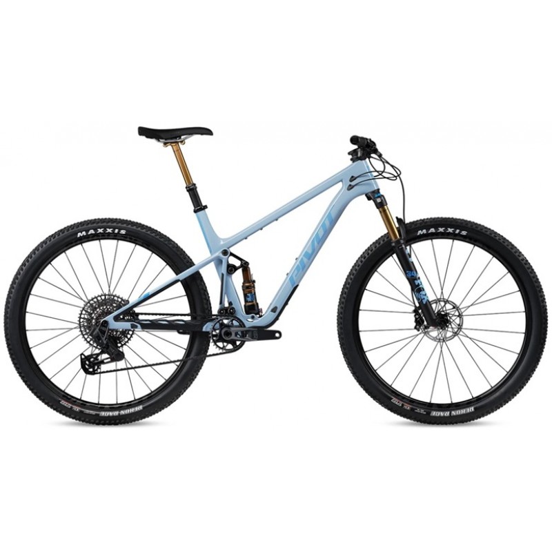 Pivot Mach 4 SL Pro X0 Transmission Factory Float (Carbon Wheels) - Ice Blue