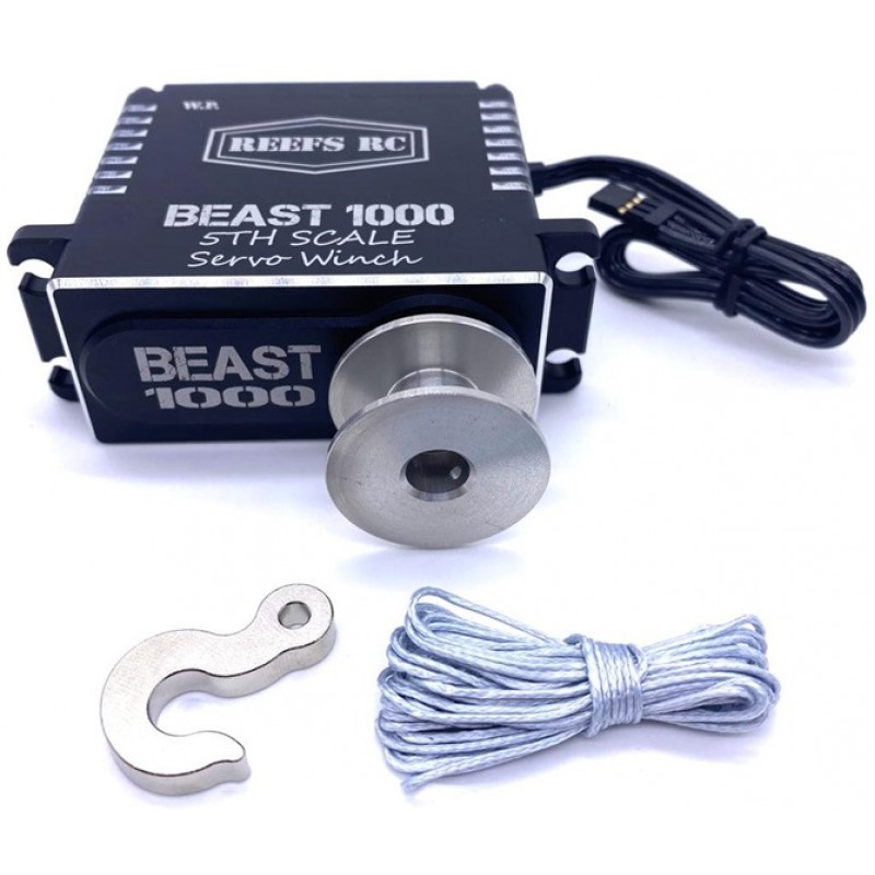 Reef's RC Beast 1000 1/5 Servo Winch w/ Spool, Hook & Line