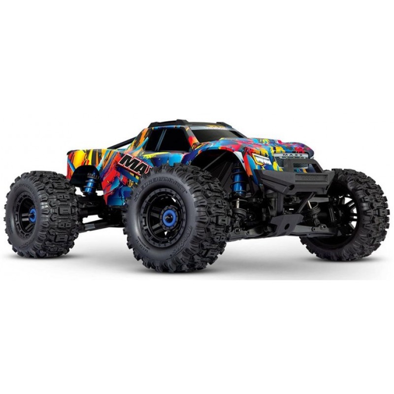 Traxxas Maxx VXL Widemaxx 1/10 4X4 Monster Truck RTR, Rock 'n Roll