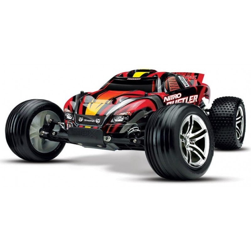 Traxxas Nitro Rustler 1/10 2WD Stadium Truck RTR, Red