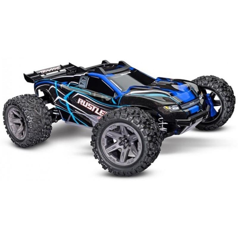 Traxxas Rustler BL-2S 1/10 4X4 Stadium Truck RTR, Blue