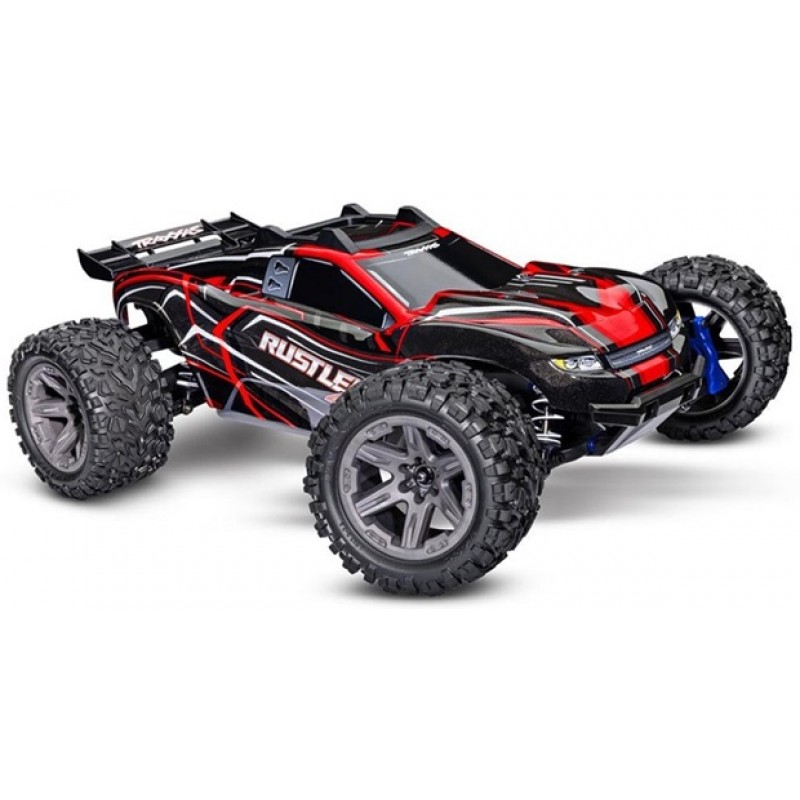 Traxxas Rustler BL-2S 1/10 4X4 Stadium Truck RTR, Red