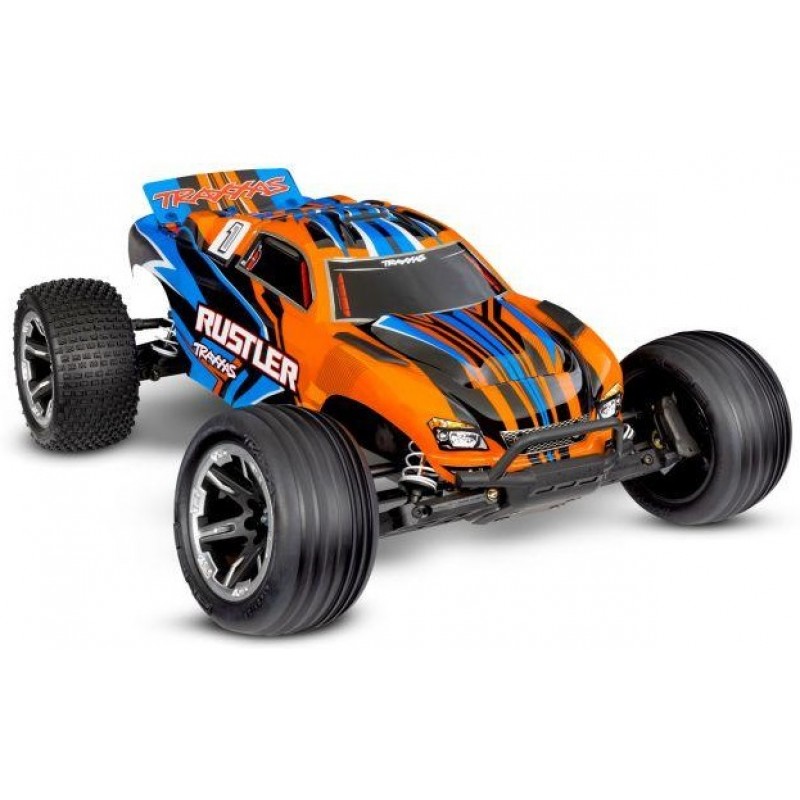 Traxxas Rustler HD 1/10 2WD Stadium Truck RTR, Combo, Orange